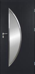 OK Doors Apollina S68 Acél Bejárati Ajtó Kültéri 100x207cm, Jobb, Antracit, Homokfújt üveg