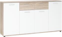 finori Jacky3 komód - 4 ajtó 2 fiók sonoma tölgy 160x85x35cm