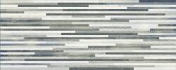 Zalakerámia Petrol szürke csíkos fényes 20x50cm dekor csempe