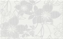 Cersanit Calvano Dekorcsempe 25x40 Cm Fehér Virágos