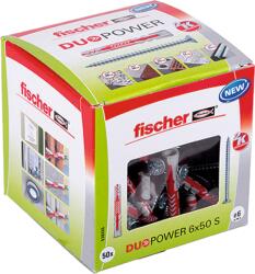 Fischer Dűbel 6x50mm 50 Db Csavarral " Duopower" Fischer