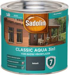 Sadolin Classic Aqua Selyemfényű Vékonylazúr 2, 5l, Antracit
