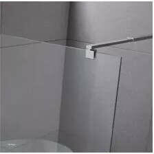 Diplon Walk-in zuhanyfal króm kerettel, 8 mm edzett áttetsző üveg (BP6611-80)