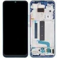 Xiaomi Mi 10 Lite 5G gyári LCD + érintőpanel kék (Atlantic Blue) kerettel (237213)