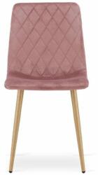 Mercaton Skandináv stílusú szék, , Torino, bársony, fa, rózsaszín, 44.5x53 (MCTART-3786_1)
