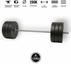 GazoFitness GazoFitness® Egyenes Rudas Súlyzó 62 kg