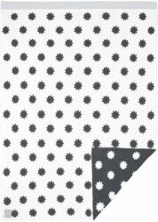 Lassig Pătură tricotată Lassig - Stele albe și negre, 75 x 100 cm, față dublă (4042183369020) Lenjerii de pat bebelusi‎, patura bebelusi