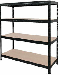  Rivet V Fémpolc - 4 Polcos Tároló - 180x165x60 cm (BD099)