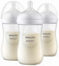 Philips Шишета Philips Avent - Natural Response 3.0, с биберон 3-6 м, 3 х 260 ml (SCY903/03) - ozone