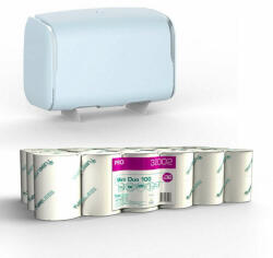 Tubeless Mini Duo toalettpapír adagoló 1 db + 2 zsugor TUB32002 t (TUBELESS16002-TUB32002)