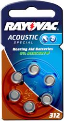 Rayovac Baterii auditive zinc-aer Rayovac Acoustic Special 312 (HA312)
