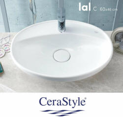 CeraStyle LAL C Ovális Mosdó - 60x46 cm (072200-u)