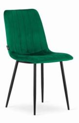 ARTOOL Skandináv stílusú szék, Artool, Lava, bársony, fém, zöld és feket (ART-3463_1)
