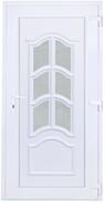 Delta Ipoly jobbos műanyag bejárati ajtó 100x210 cm, fehér, üvegezett
