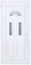 Delta Temze balos műanyag bejárati ajtó 100x210 cm, fehér, 3 üveges