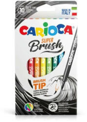 CARIOCA Brush ecsetvégű filctoll (10 db) (JS42937)