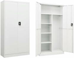 vidaXL fehér acél zárható szekrény 90 x 40 x 180 cm (335970) - pepita