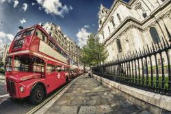  Piros busz Londonban, poszter tapéta 375*250 cm (MS-5-0017)