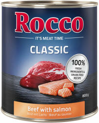 Rocco Rocco Pachet economic Classic 24 x 800 g - Vită și somon