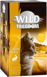 Wild Freedom 24x85g Wild Freedom Adult tálcás nedves macskatáp- Golden Valley - nyúl & csirke