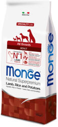 Monge Superpremium Dog 12kg Monge Natural Superpremium bárány, rizs & burgonya száraz kutyatáp