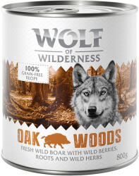 Wolf of Wilderness 6x800g Wolf of Wilderness Oak Woods kutyatáp - Vaddisznó