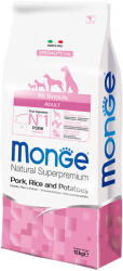 Monge Superpremium Dog 2x12kg Monge Natural Superpremium All Breeds Adult sertés, rizs & burgonya száraz kutyatáp