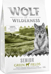 Wolf of Wilderness 2x1kg Wolf of Wilderness Senior Green Fields bárány száraz kutyatáp
