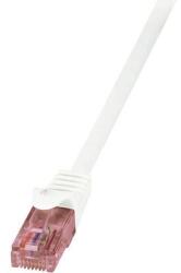 LogiLink RJ45 Hálózati csatlakozókábel, CAT 6 U/UTP [1x RJ45 dugó - 1x RJ45 dugó] 15 m, fehér LogiLink CQ2101U