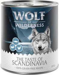 Wolf of Wilderness 6x400g Wolf of Wilderness 'The Taste Of' nedves kutyatá- Scandinavia