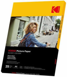 Kodak Picture fotópapír - High Gloss 230g, A4, 21x29, 7cm, 25db (KO-9891266)