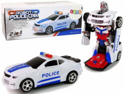  Lean-toys Rendőrségi autó 2in1 Transformers hangok lövések fények
