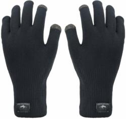 Sealskinz Waterproof All Weather Ultra Grip Knitted Glove Black XL Kesztyű kerékpározáshoz
