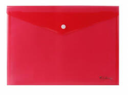 Victoria office Irattartó tasak, A4, PP, patentos, VICTORIA OFFICE, piros