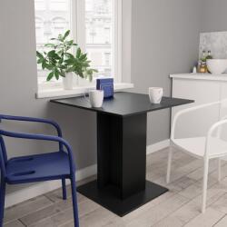 vidaXL fekete forgácslap étkezőasztal 80 x 80 x 75 cm (800253) - vidaxl