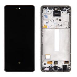 Samsung A525F Galaxy A52 4G, A526B/DS Galaxy A52 5G LCD Kijelző+Érintőüveg+Előlap Keret, Fehér, Awesome White (GH82-25524D, GH82-25754D, GH82-25526D, GH82-25602D) Gyári, Service Pack