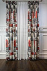  Londoni Látkép Függöny és Áttetsző Függöny Szett