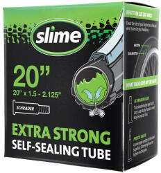 Slime Smart Tube 20 x 1, 5-2, 125 (40-57x406) defektvédett BMX belső gumi, AV40 (40 mm hosszú szeleppel, autós)