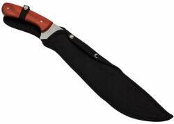 Foxter machete típusú kés, 47 cm, fa nyéllel, pengeburkolattal (SIM662060)