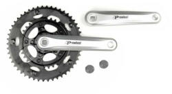 Prowheel AE-220 négyszögtengelyes országúti hajtómű, 34-50T, 2x8s, 170 mm, alumínium, ezüst színű