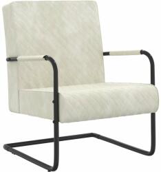 vidaXL krémfehér bársony szánkótalpas szék (325733) - pepita