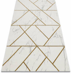 Glamour EMERALD szőnyeg 1012 glamour, elegáns geometriai, márvány krém / arany 200x290 cm (AF362)