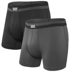 Saxx Sport Mesh BB Fly 2Pk férfi boxer XL / fekete/szürke