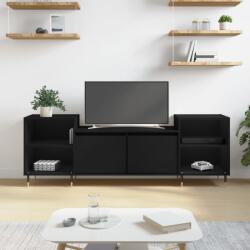 vidaXL fekete szerelt fa TV-szekrény 160x35x55 cm (831333) - vidaxl