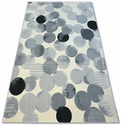 My carpet company kft Scandi szőnyeg 18461/752 - körÖK kör krém szürke fekete 160x230 cm (B717)