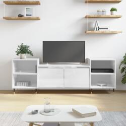 vidaXL fehér magasfényű szerelt fa TV-szekrény 160x35x55 cm (831334) - vidaxl