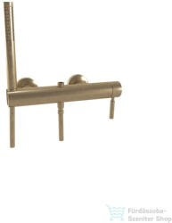 Bugnatese KOBUK zuhany csaptelep zuhanyszettel, 3/4"-os felső csatlakozással rudas esőztetőhöz, bronz 2242BR (2242BR)