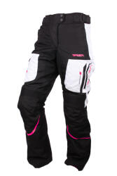 RSA Wasp női motoros nadrág fekete-rózsaszín-fehér