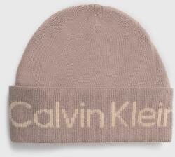 Calvin Klein caciula din amestec de lana culoarea bej 9BYX-CAD0D7_12X
