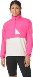 ASICS Női sportos cipzár nélküli pulcsi Asics FUJITRAIL ANORAK W rózsaszín 2012C398-700 - S